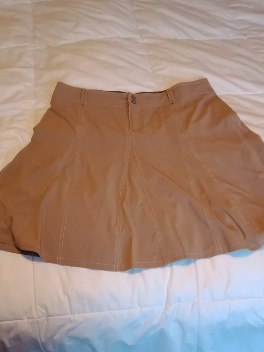 Athleta A-Line Tan Skort Size 16, NWOT
